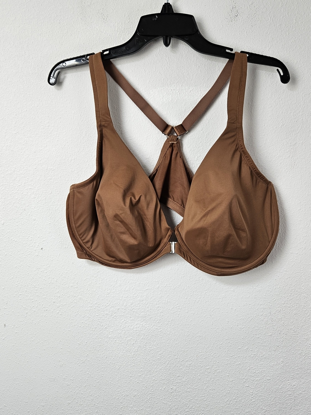 DELIMIRA Brown Front Close Racerback Bra Size US 46D
